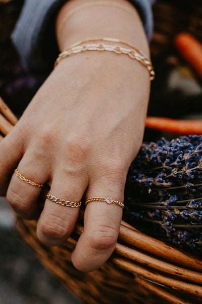 Lasso Goldfilled Chain Ring