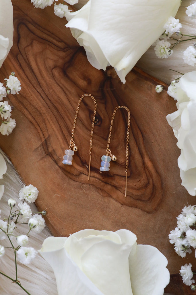 Cosmic Knowing Opal Goldfilled Ear Threaders Cosmic Knowing Opal Goldfilled Ear Threaders