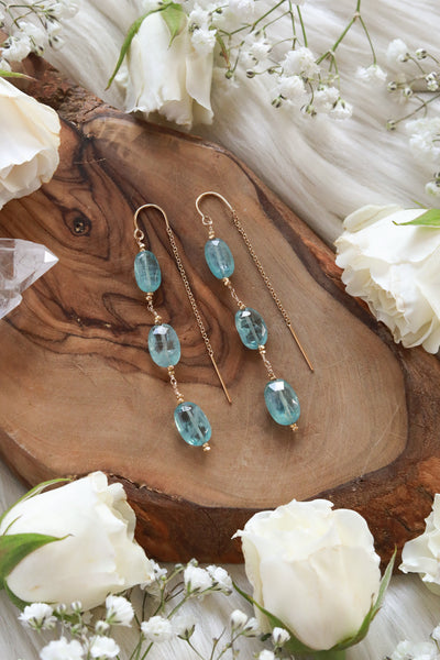 Ocean Eyes Goldfilled Ear Threaders