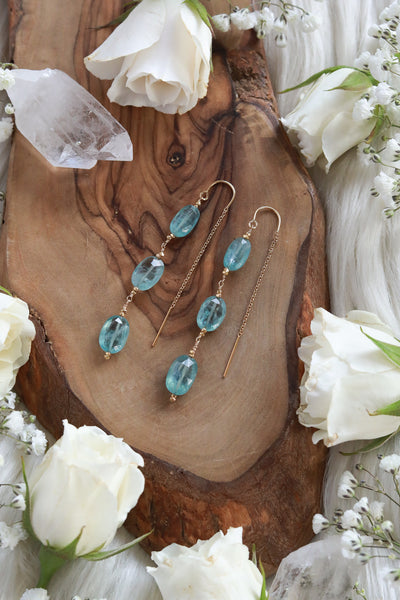 Ocean Eyes Goldfilled Ear Threaders