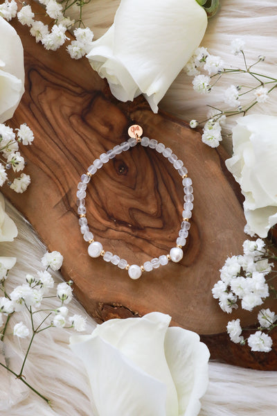 Pearlescent Dreams Gemstone Bracelet