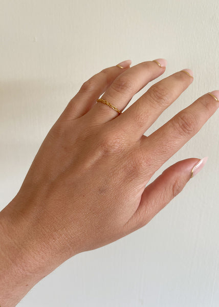 Lasso Goldfilled Chain Ring
