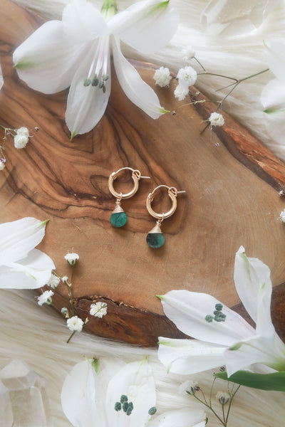 Birthstone Goldfilled Huggies