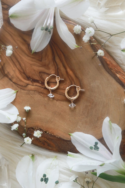 Birthstone Goldfilled Huggies