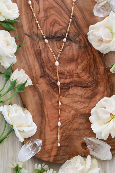 Maven Pearl Goldfilled Lariat