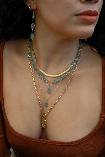 Ocean Eyes Goldfilled Ear Threaders