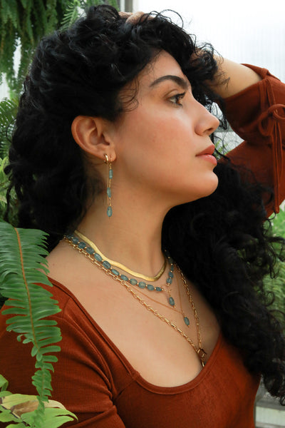 Ocean Eyes Goldfilled Ear Threaders