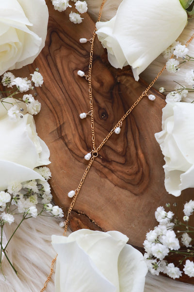 Waterfall Pearl Goldfilled Lariat