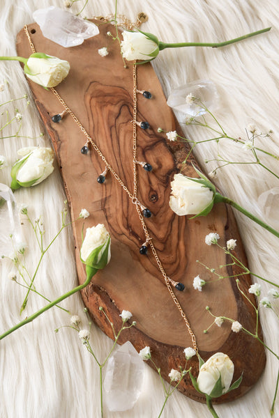 Waterfall London Blue Topaz Goldfilled Lariat