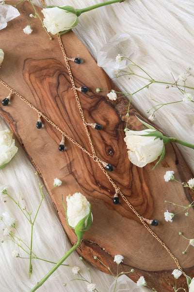 Waterfall London Blue Topaz Goldfilled Lariat