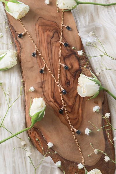 Waterfall London Blue Topaz Goldfilled Lariat