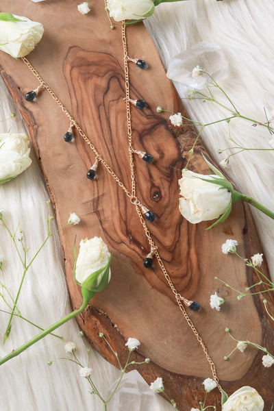 Waterfall London Blue Topaz Goldfilled Lariat