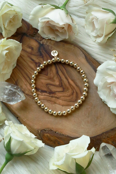 Chunky Golden Beaded Bracelet
