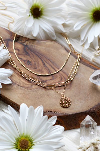 Golden Days Gold Necklace Set {$191 Value}