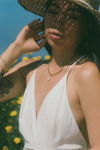 Moonstone Aurora Gold Necklace