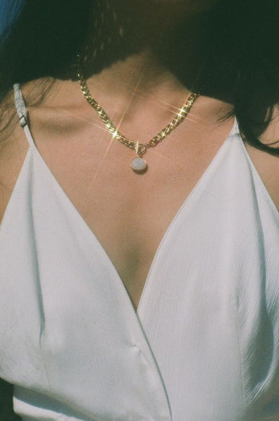Moonstone Aurora Gold Necklace
