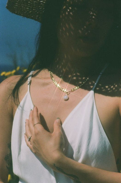 Moonstone Aurora Gold Necklace