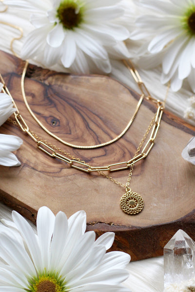 Golden Days Gold Necklace Set {$191 Value}
