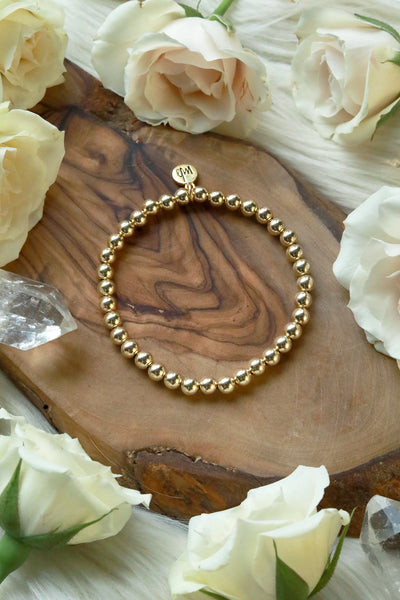 Chunky Golden Beaded Bracelet