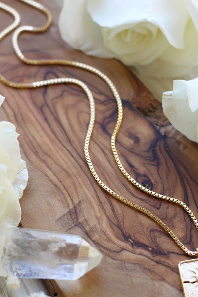 Star Tarot Card Gold Necklace