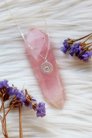 Pearl Cascade Silver Necklace