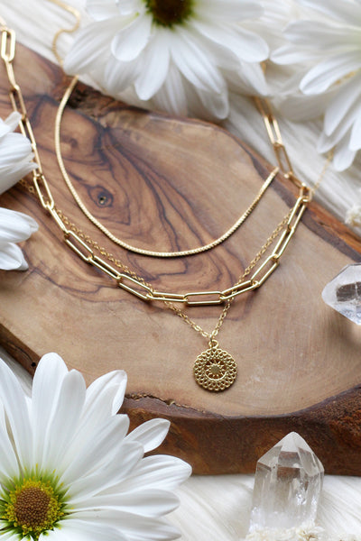 Golden Days Gold Necklace Set {$191 Value}