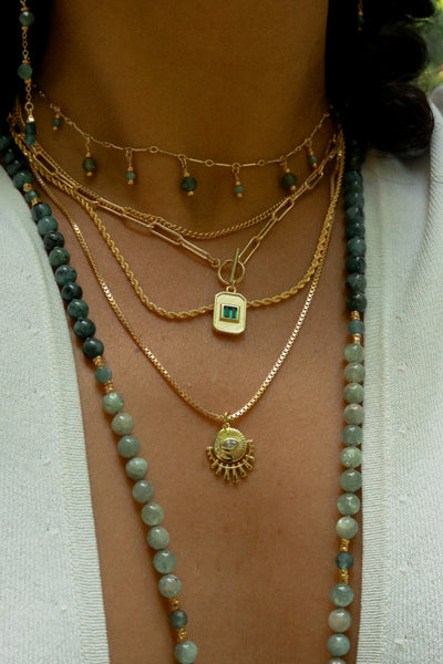 Temple Moon Gold Necklace