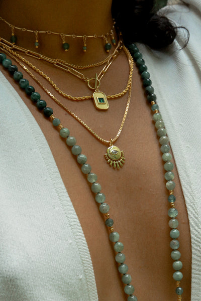 Temple Moon Gold Necklace