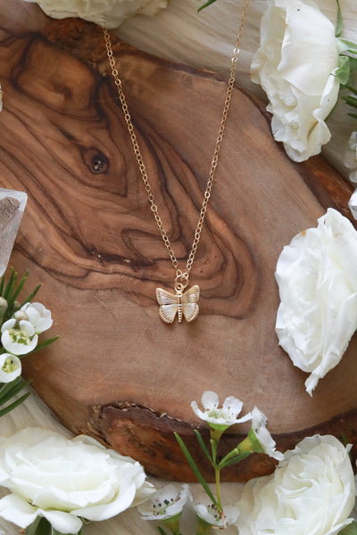 Butterfly Gold Necklace