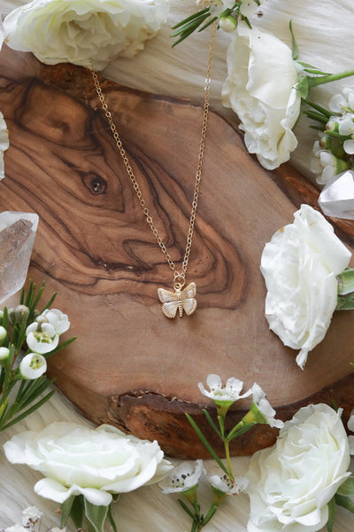 Butterfly Gold Necklace