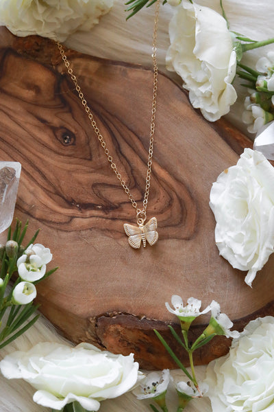 Butterfly Gold Necklace