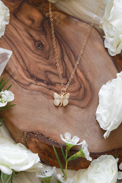Butterfly Gold Necklace