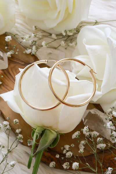 Chunky Large Goldfilled Hoops