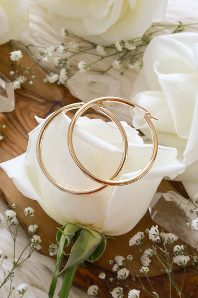 Chunky Large Goldfilled Hoops