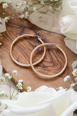 Chunky Large Goldfilled Hoops