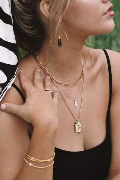 Star Trio Gold Necklace