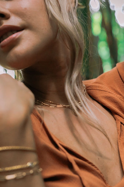 Golden Days Gold Necklace Set {$191 Value}