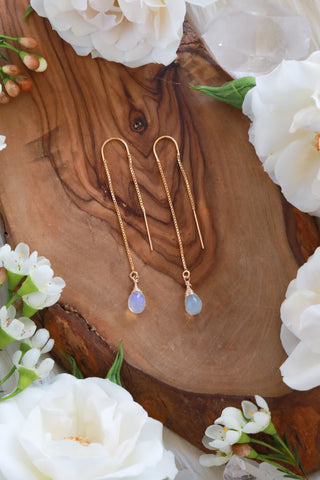 Opal Goldfilled Ear Threaders