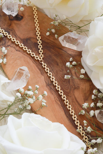 Panther Gold Lariat Necklace