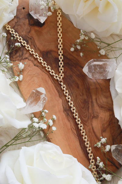 Panther Gold Lariat Necklace