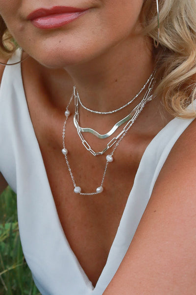 Chunky Link Silver Choker/Necklace