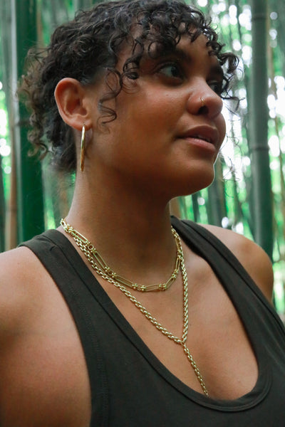 Panther Gold Lariat Necklace