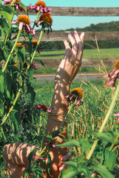 Golden Beaded Bracelet {One Bracelet, Set of Two, or Stack of Three}
