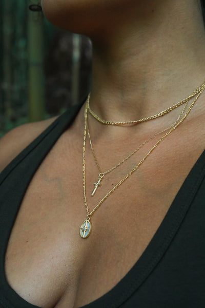 Boundaries Gold Necklace