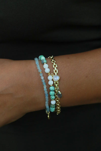Oceanic Sage Gemstone Bracelet