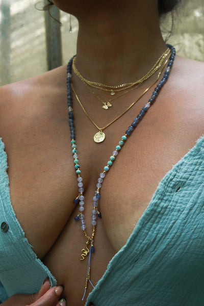 Moon & the Stars Gold Necklace