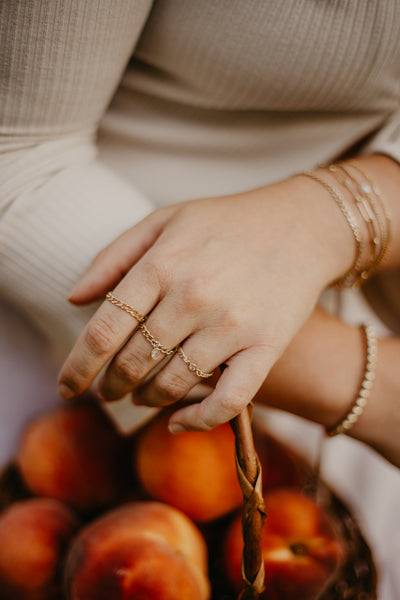 Shaker Bria Goldfilled Chain Ring