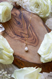 SAMPLE SALE ~ Pearl Drip Gold Necklace