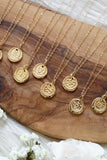SAMPLE SALE ~ Zodiac Coin Gold Necklace