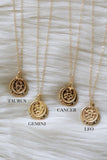 SAMPLE SALE ~ Zodiac Coin Gold Necklace